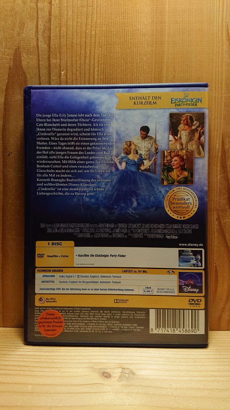 Tutti i DVDs: CINDERELLA DVD Disney – Usato da Wilderswil venduto da Exebub 1