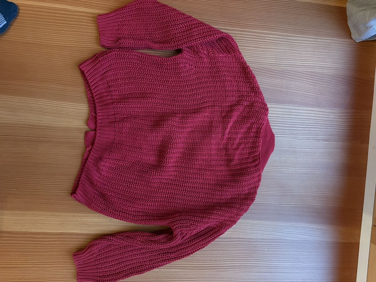 Giacche & Cappotti: Rote Strickjacke Manitober, bio/fair, Gr. 134/140 – Usato da Bubikon venduto da Andi230 3