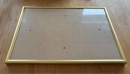 Bilderrahmen goldfarben, 21.5x31cm