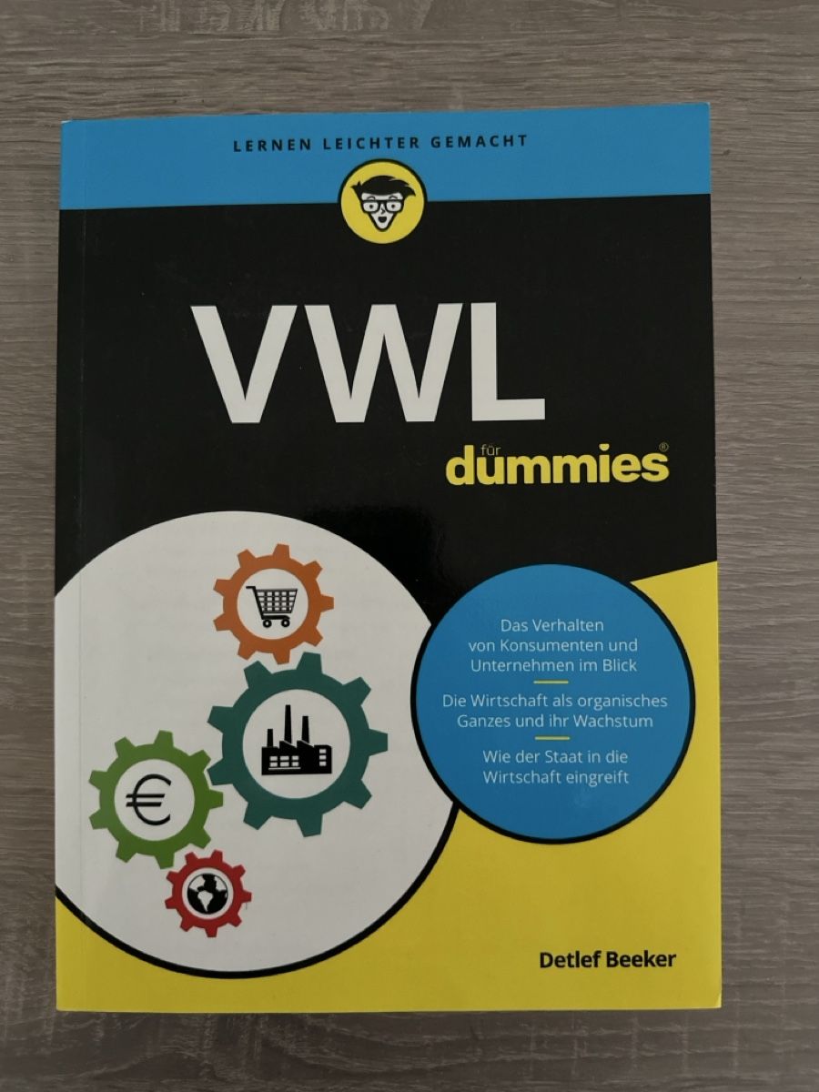 Bücher: Buch "VWL für Dummies" – Neu (gemäss Beschreibung) aus Luzern von gnika