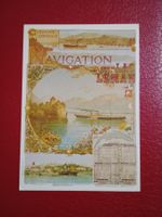 Plakatkarte Affiche Navigation Lac Leman Schifffahrt