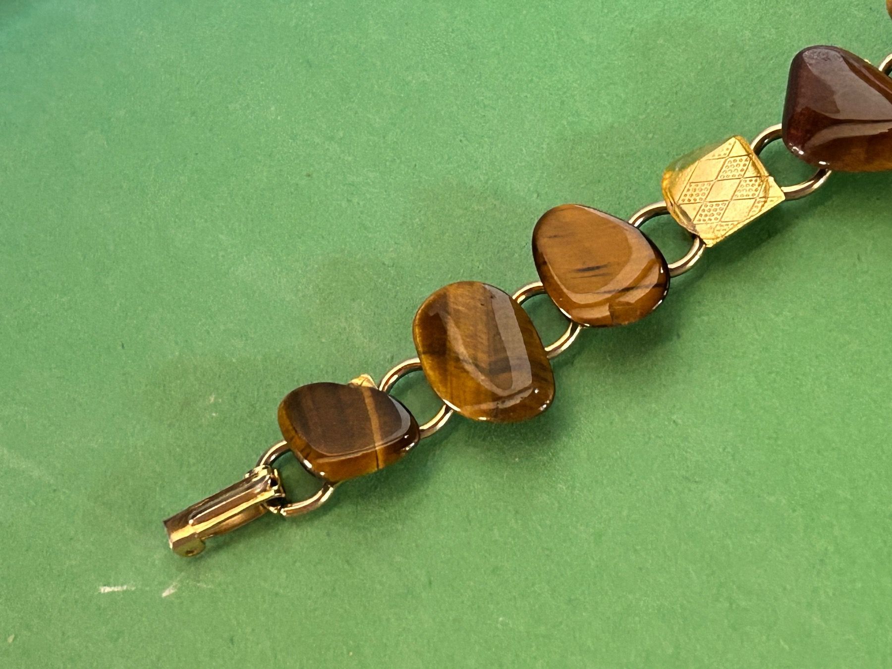 Bracciali & Braccialetti: Armband Tiger Auge vergoldet – Usato da Laufen venduto da Bellavitaboom 7
