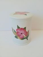 Porcelaine de Paris Dose mit rosa Blumen Decor Retro TOP
