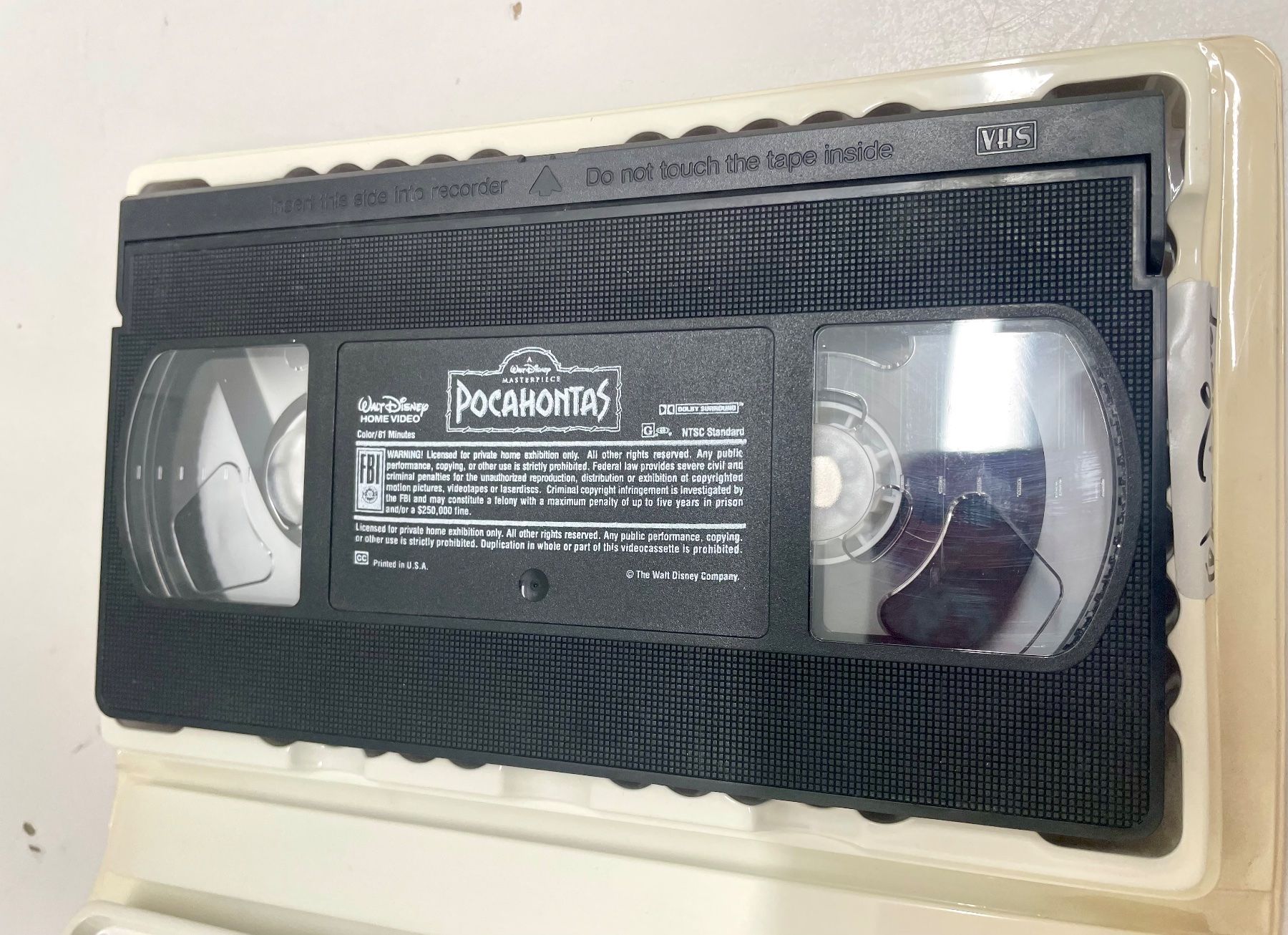Alle VHS: Disney Pocahontas Masterpiece Edition VHS US – Gebraucht aus Niederdorf von LeptonAG 3