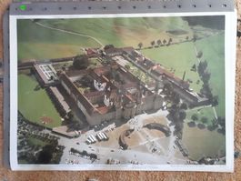Schulwandbild Flugbild Kloster Einsiedeln mit Begleitheft