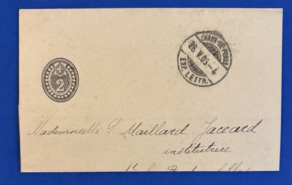 Cachet postal Le Locle 29.V.05, rare, lettre ancienne (D'occasion) à ...