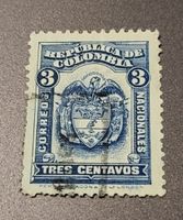 Kolumbien 1923 alte briefmarke