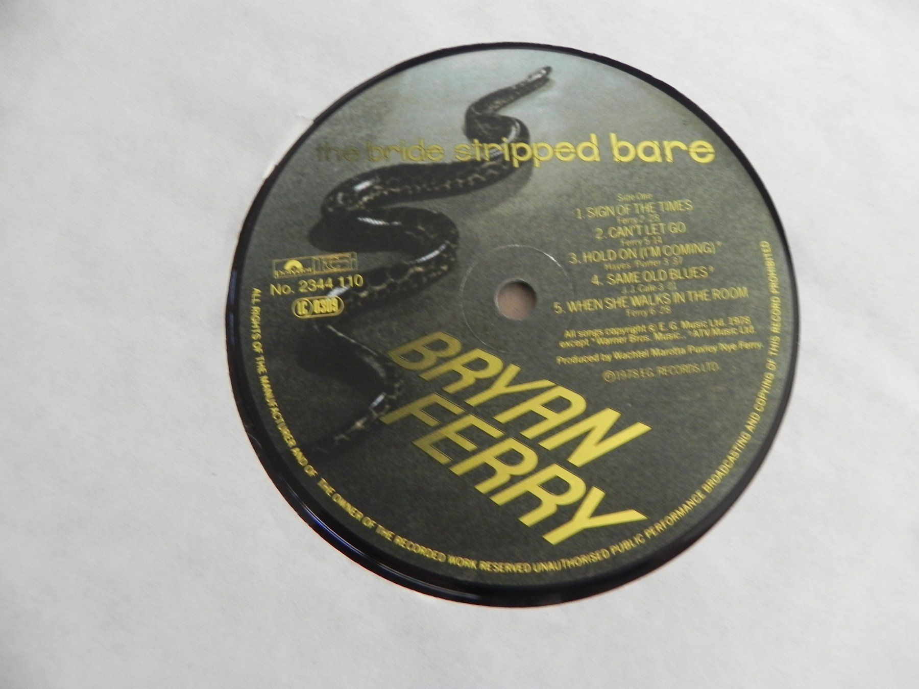 Dischi in vinile: LP brit. Rock Pop Roxy Music Bryan Ferry 1978 Bride Stripped – Usato da Siebnen venduto da krimsie 6