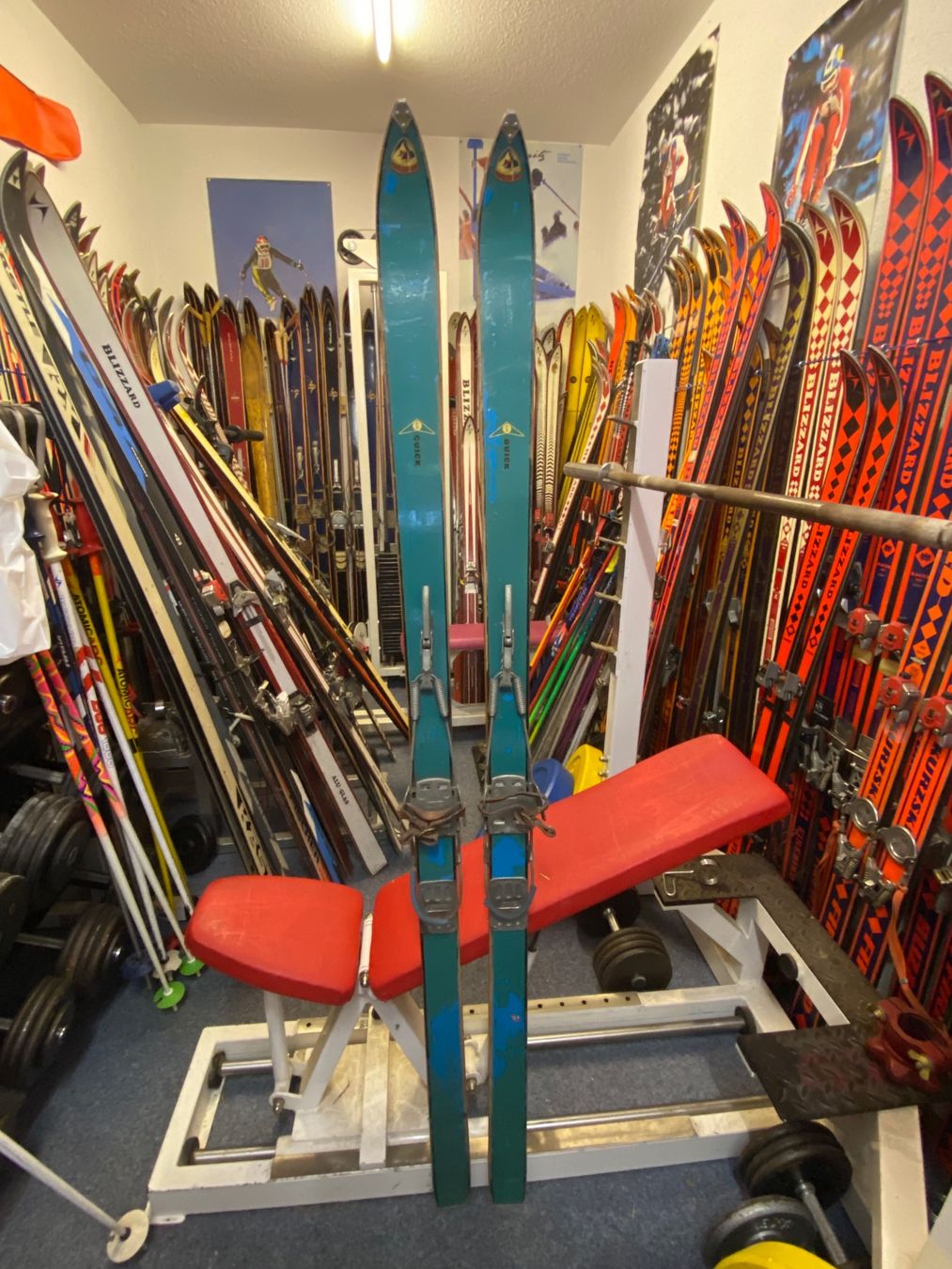 Sci: Fischer Quick Deko-Ski aus den 1950er Jahren – Usato da Hergiswil NW venduto da PSenn
