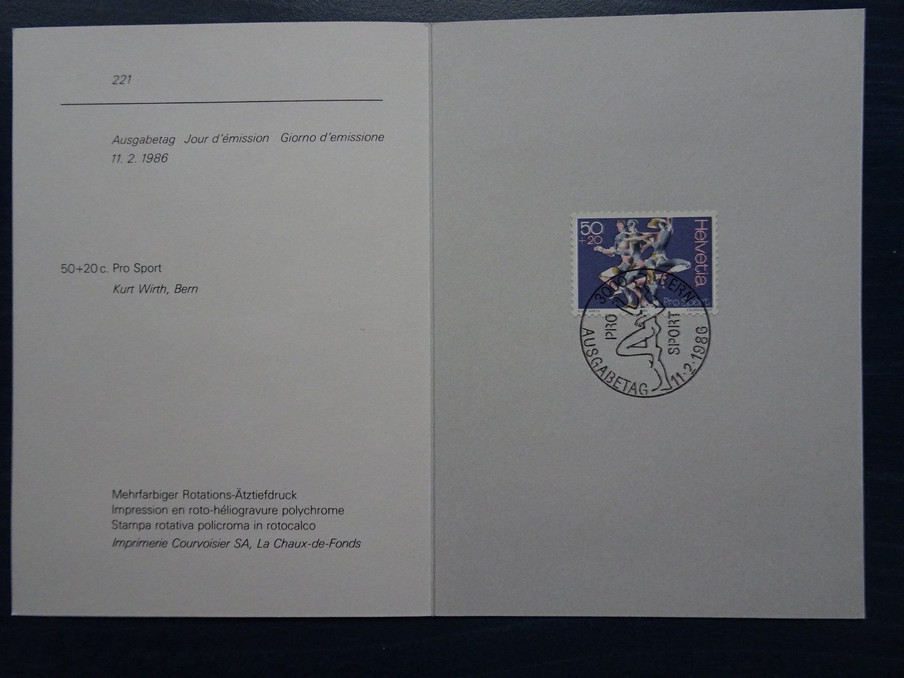 Alle Briefmarken: Pro Sport 1986 – Neu (gemäss Beschreibung) aus Aadorf von Chnorli-Furz 1