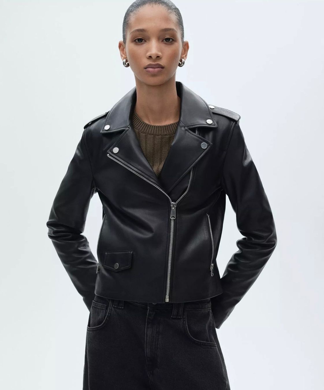 Giacche: Mango M size Leather Vegan Jacket NP: 120.- – Nuovo (secondo la descrizione) da Horgen venduto da len_qjz9