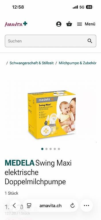 Accessoires pour allaitement: Medela Swing Milchpumpe – D'occasion à Rüschlikon par mai_5ngh
