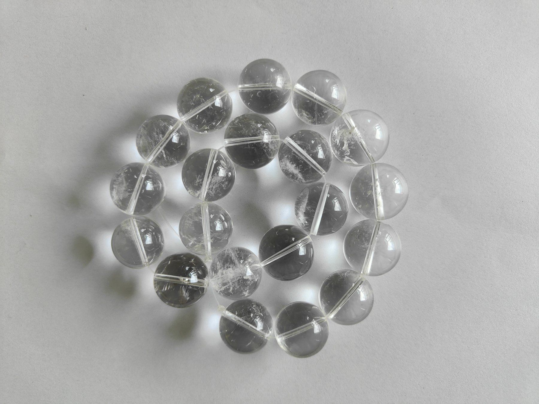 Pietre preziose: Bergkristall, Beads 20mm, Strang – Nuovo e nell'imballaggio originale da Rümlang venduto da 21f 1
