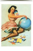 Postkarte "Pin-up"