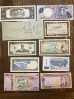 Lot de 10 billets de banque du monde diversifiés