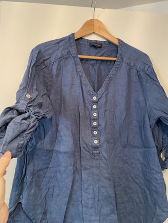 Kleiderpaket 4 Blusen aus Leinen / Grösse 48