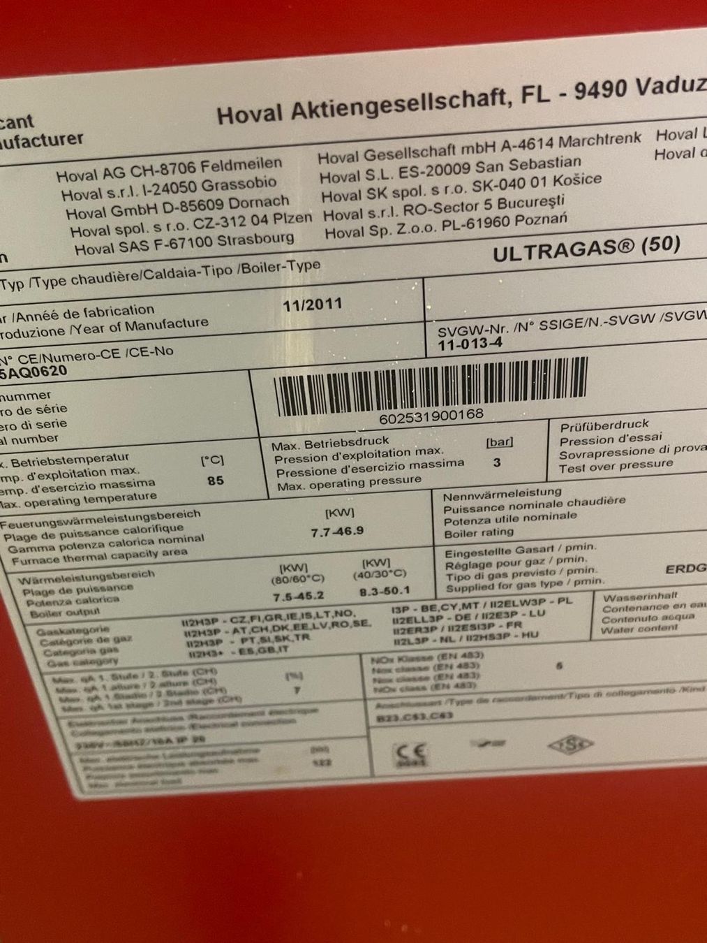 Hoval Heizgeräte: Hoval UltraGas 50 Toptronic T – Gebraucht aus Frauenfeld von nic_6k7b 1