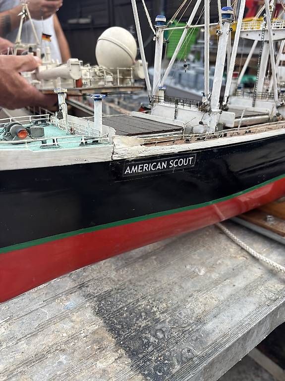 Modellismo RC: Großes RC Modellschiff American Scout C2 Frachter  – Usato da Basel venduto da shf_sk9f 1