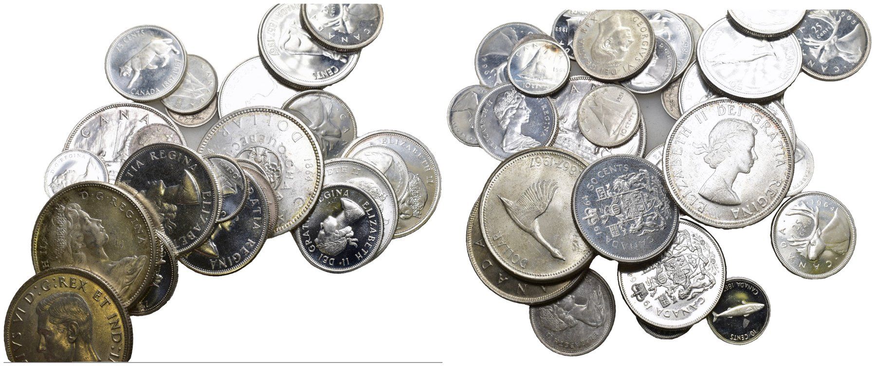Alle Münzen: Kanada Lot Silber – Gebraucht aus Bern von numismatictops