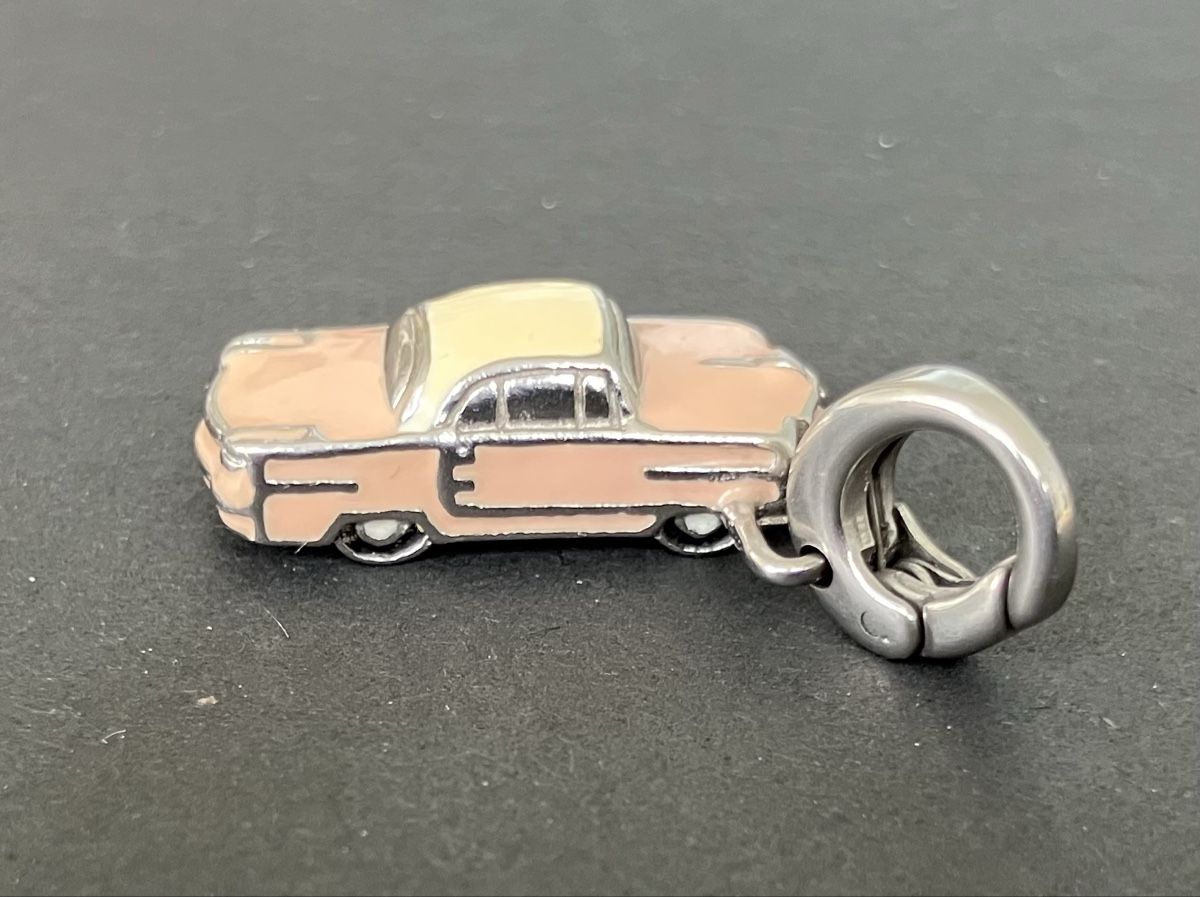 Fossil Ciondoli: Fossil Charm Anhänger Auto Rosa – Usato da Zürich venduto da Kue_Zuerich 1