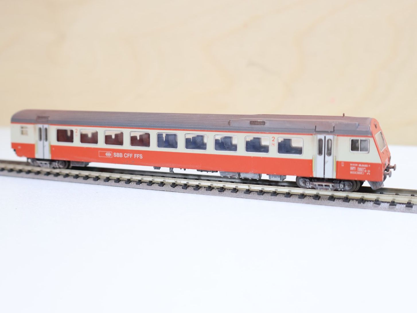 Trix Modellini di ferrovie: Minitrix Swiss Express SBB Steuerwagen + Licht – Usato da Winterthur venduto da Monstera