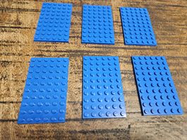 lego 3033 lot de 6 pièces Blue Plate 6 x 10