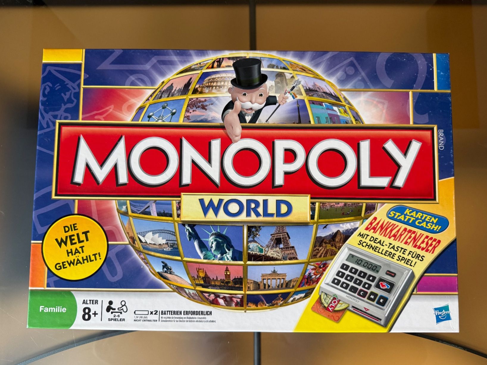 Giochi: Monopoly World Hasbro mit elektronischem Banking – Usato da Meilen venduto da MockUrs