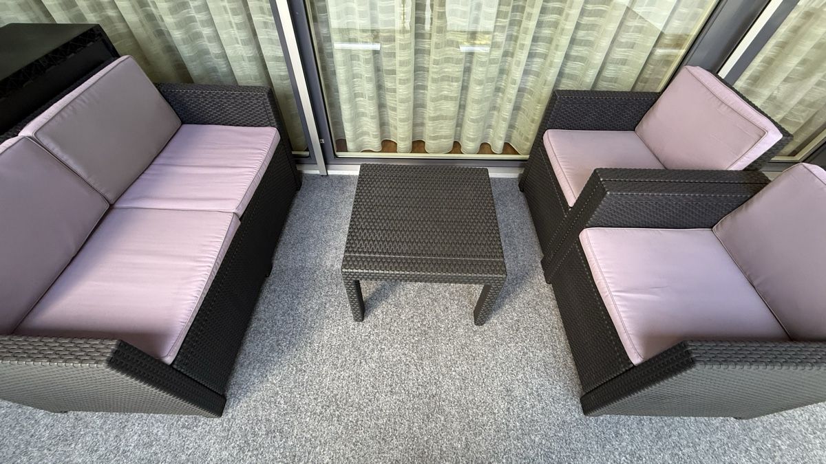 Poltrone: Lounge Set Anthrazit - Rattan Optik – Usato da Langenthal venduto da McQUEEN01