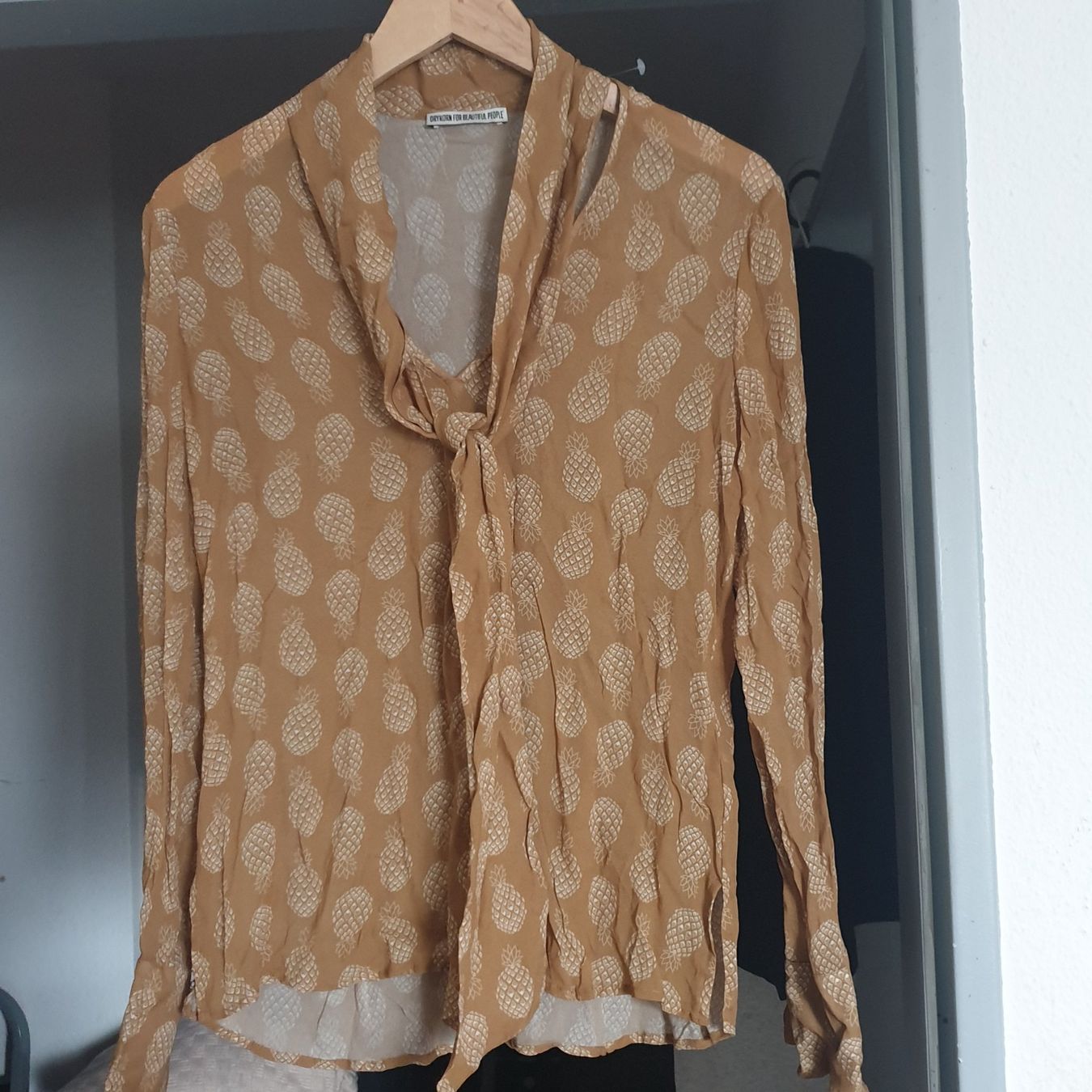 Drykorn Camicette: Drykorn Bluse mit Ananas Gr. M – Usato da Frenkendorf venduto da Chrigeli01