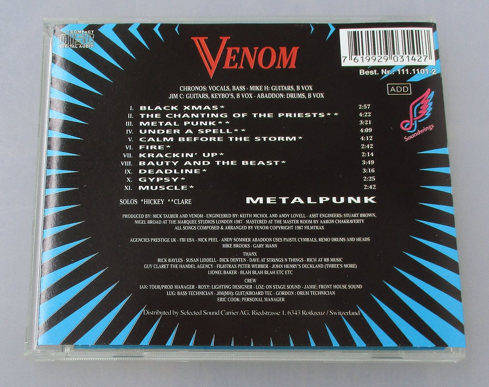 CD: VENOM - Metalpunk – Usato da Wattwil venduto da Muriel11 1