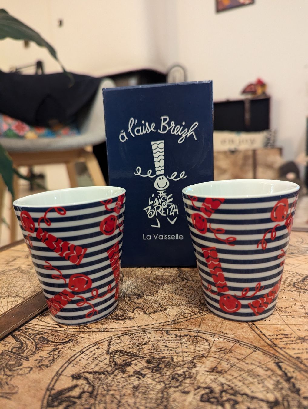 Tazze: 2x "à l'aise Breizh" coffee cups – Usato da Schlieren venduto da maseam 2