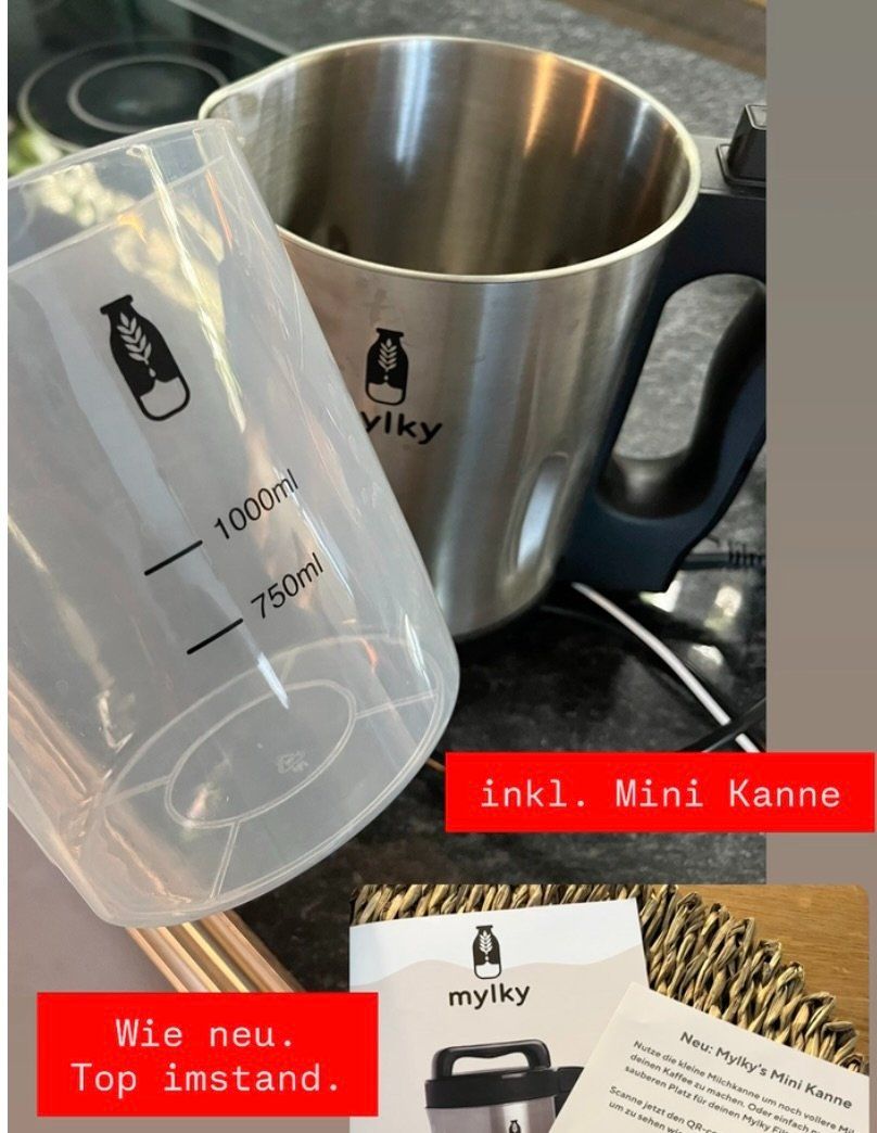 Mylky Pflanzendrink-Maker inkl. Mylky Mini Kanne - fast neu (Gebraucht ...