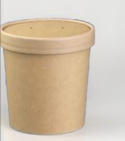 73 neue Kraftpapier Becher mit Deckel (473 ml) verpacken 2