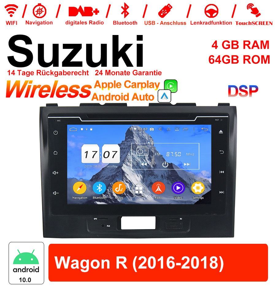 Autoradio: Suzuki Wagon R Android 10.0 Autoradio – Nuovo e nell'imballaggio originale da Malans GR venduto da BUYBEST-Schweiz