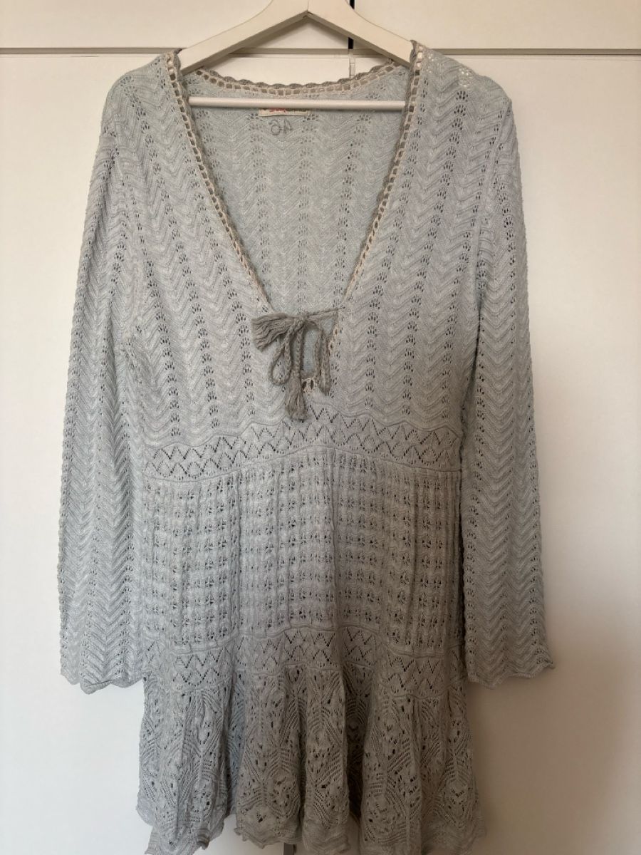 Odd Molly Vestiti: Strickkleid Odd Molly hellblau Baumwolle Grösse 38/40 – Usato da langenthal venduto da rundholz7
