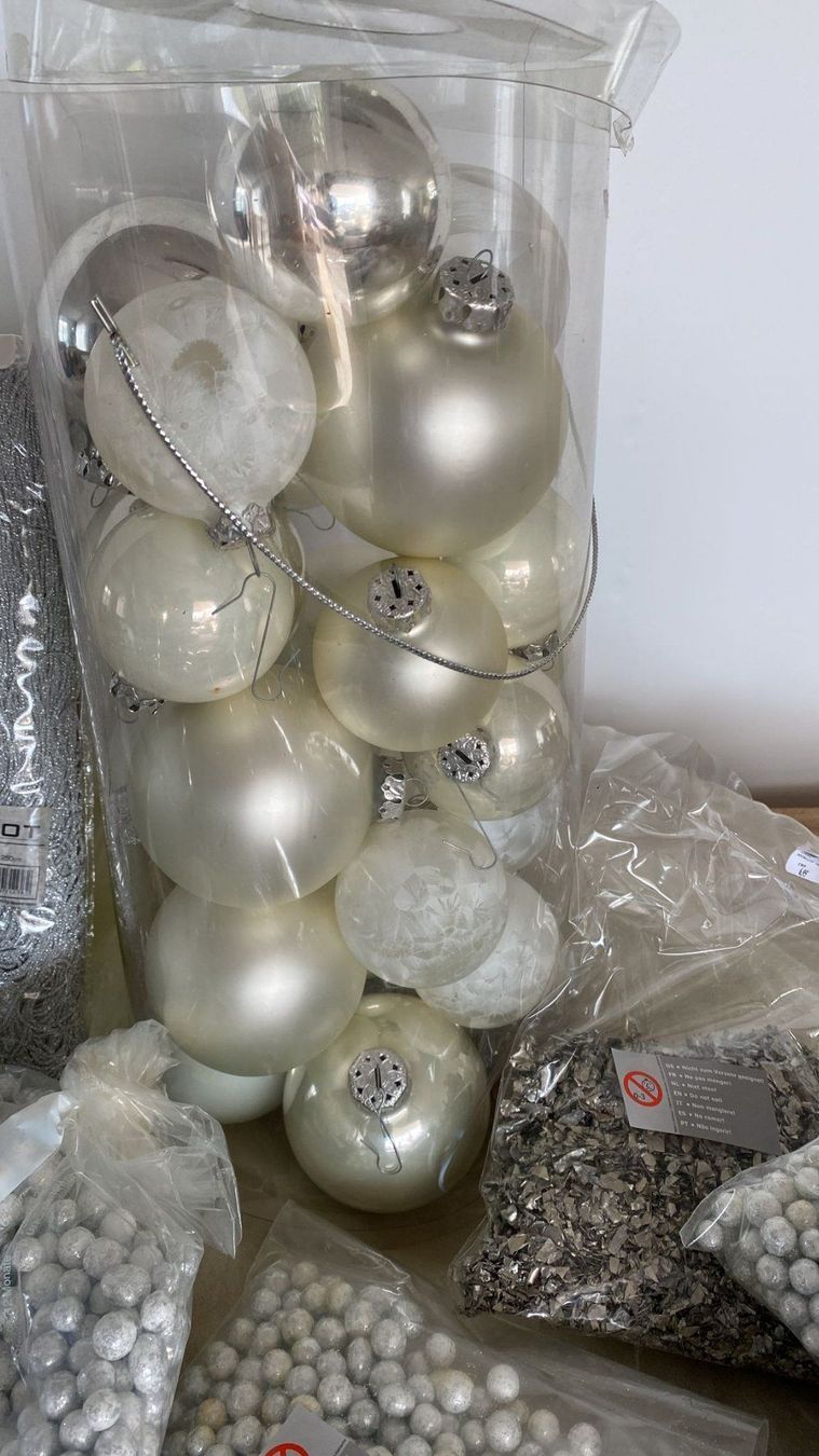 Tutte le decorazioni: Weihnachts Dekoration, silber, creme – Usato da Dagmersellen venduto da Arcticsnow2017 4