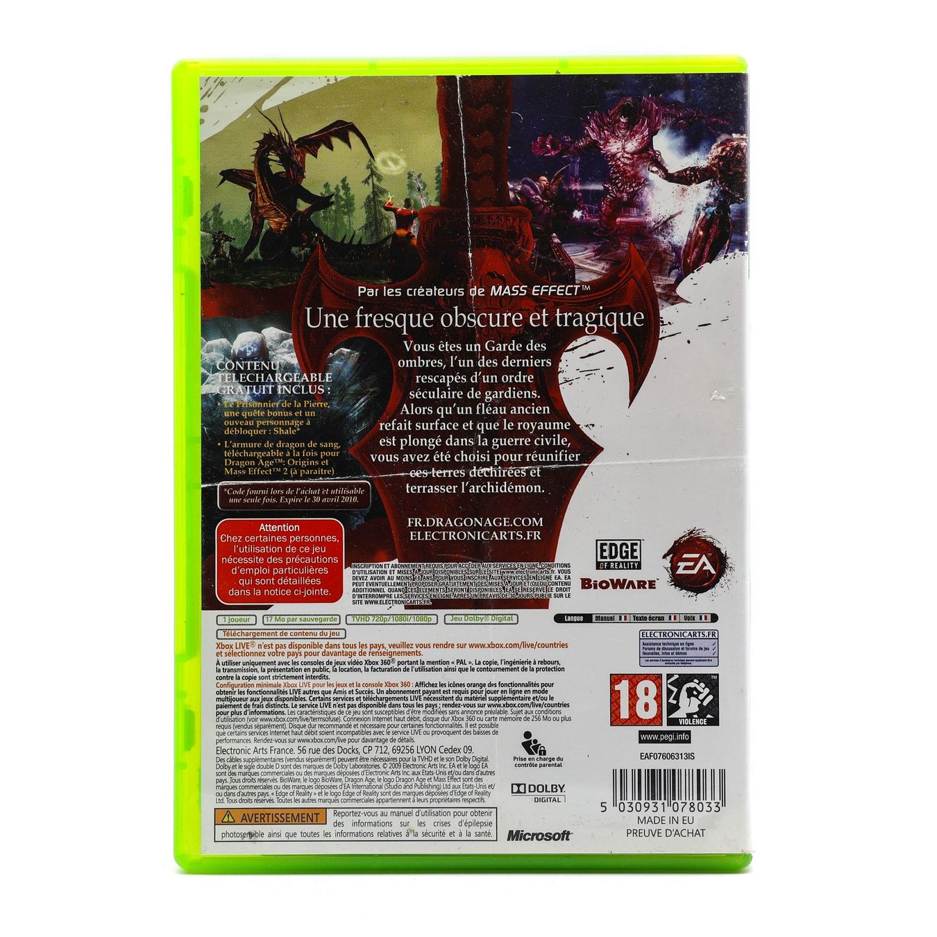 Spiele: Dragon Age: Origins  - XBOX 360 – Gebraucht aus Paudex von dindeboy 1