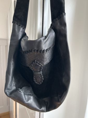 Sacoche cuir noire