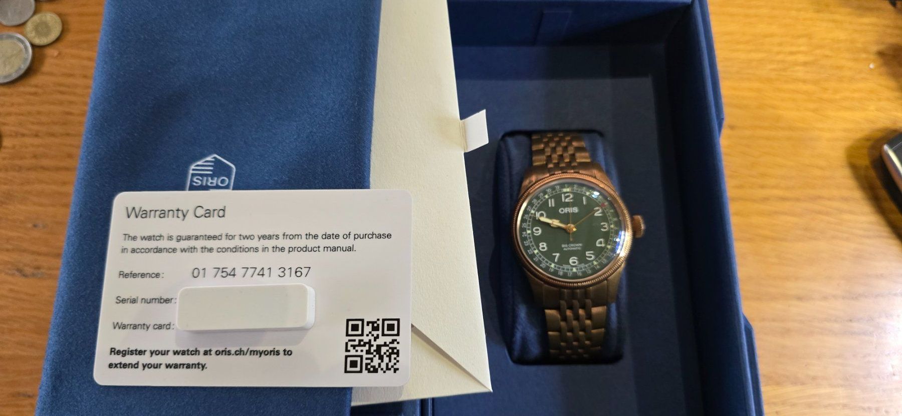 Oris Orologi: Big Crown Bronze Pointer Date – Nuovo e nell'imballaggio originale da Kilchberg ZH venduto da Schiveli 2