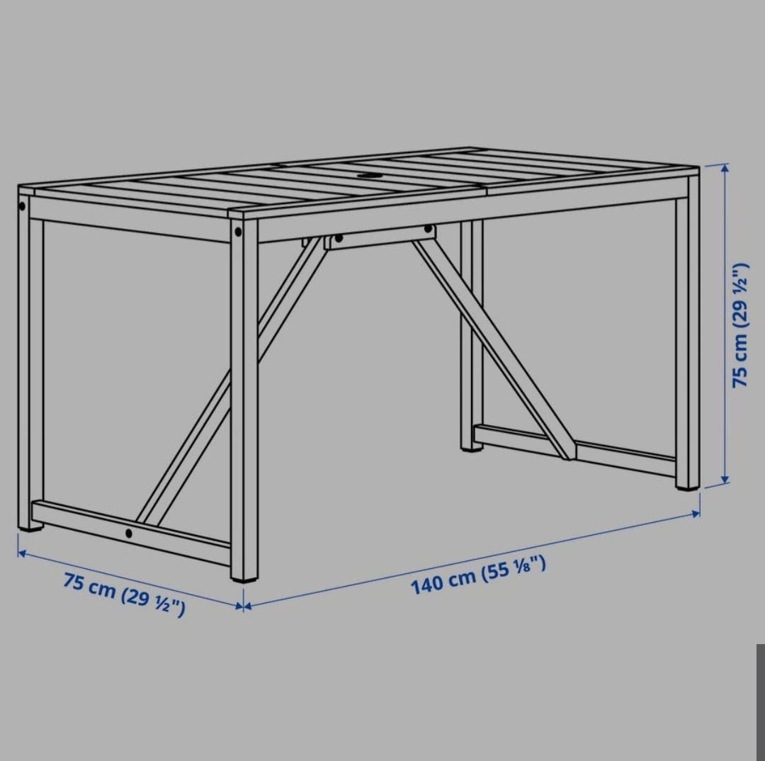 Tables: IKEA NÄMMARÖ Tisch/aussen/hellbraun – D'occasion à Hochdorf par den_9dg5 1