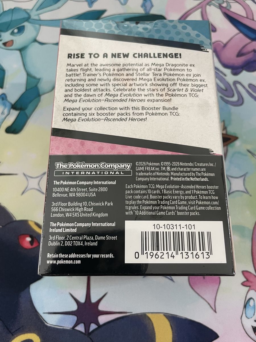 Pokémon Carte collezionabili: Pokemon Ascended Heroes Booster Bundle EN – Nuovo e nell'imballaggio originale da Wallisellen venduto da ale_v9vd 1