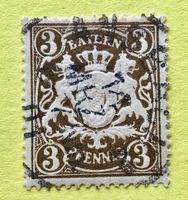 Briefmarken aus Bayern Wappen  gestempelt  