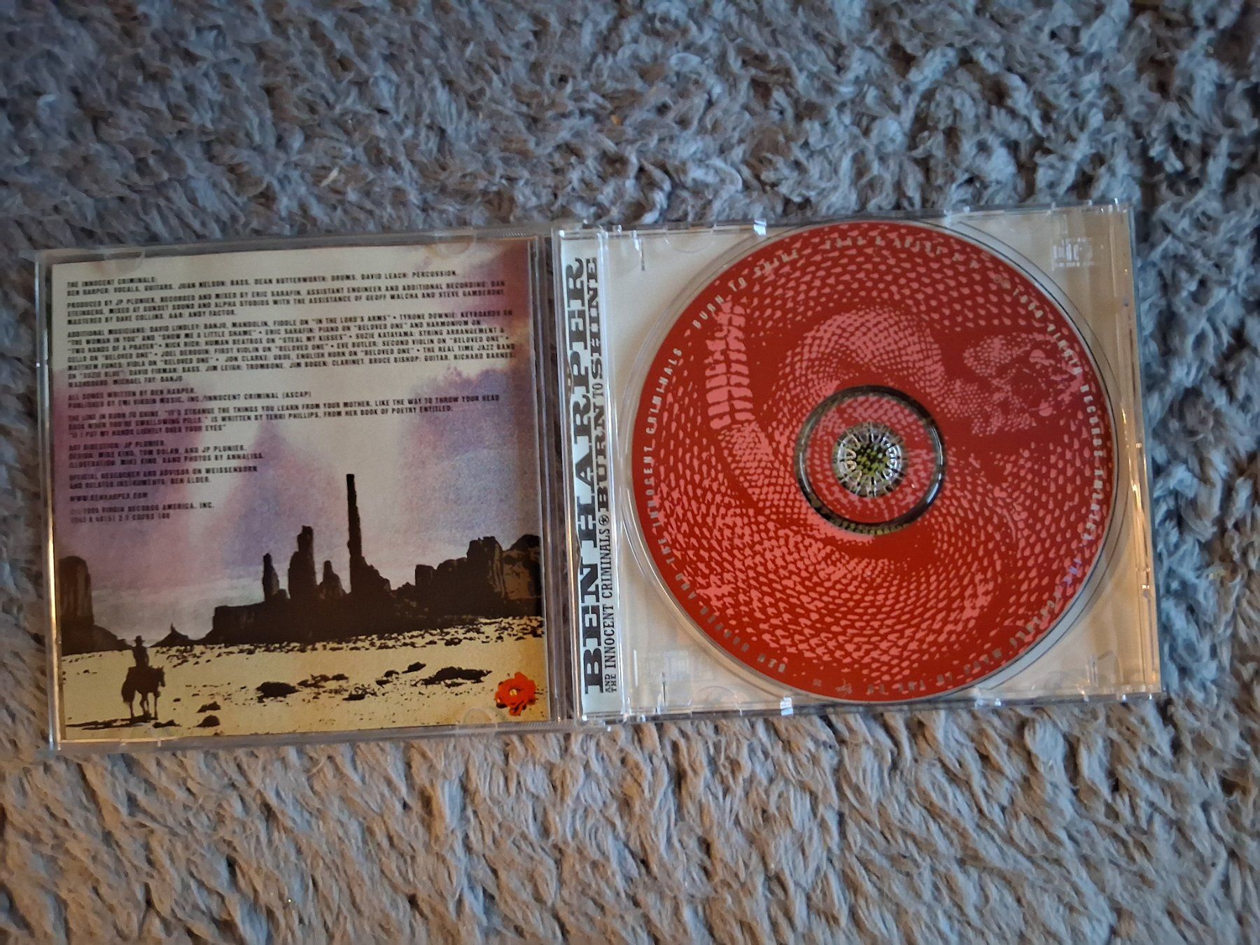 CDs: BEN HARPER THE INNOCENT CRI   BURN TO SHINE     CD – Gebraucht aus Wetzikon ZH von Ramones01 2