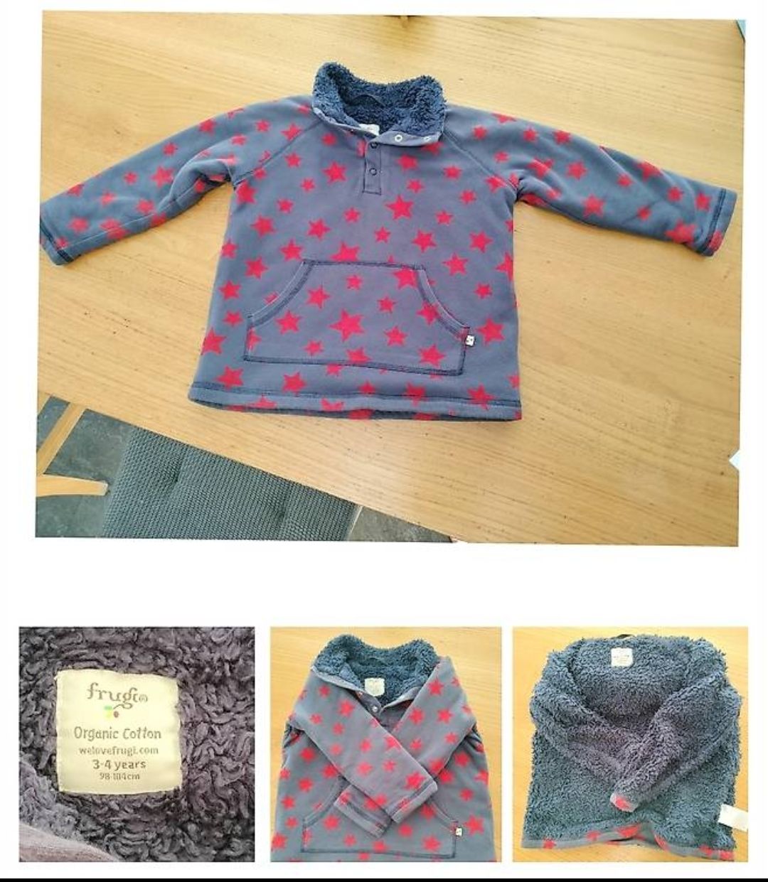 Frugi Giacche & Cappotti: Frugi Snuggle Fleece Pullover 3-4 Jahre – Nuovo (secondo la descrizione) da Gordevio venduto da LadyTicino