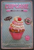 Blechschild - CUPCAKE BAKERY SHOP-best t