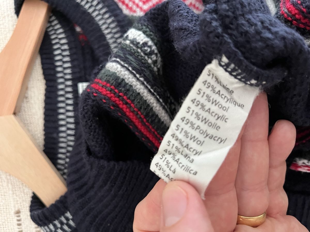 Lacoste Maglioni & Felpe: Vintage Lacoste Pullover multicolour coogi style size 5 – Usato da Lausanne venduto da Danash 4