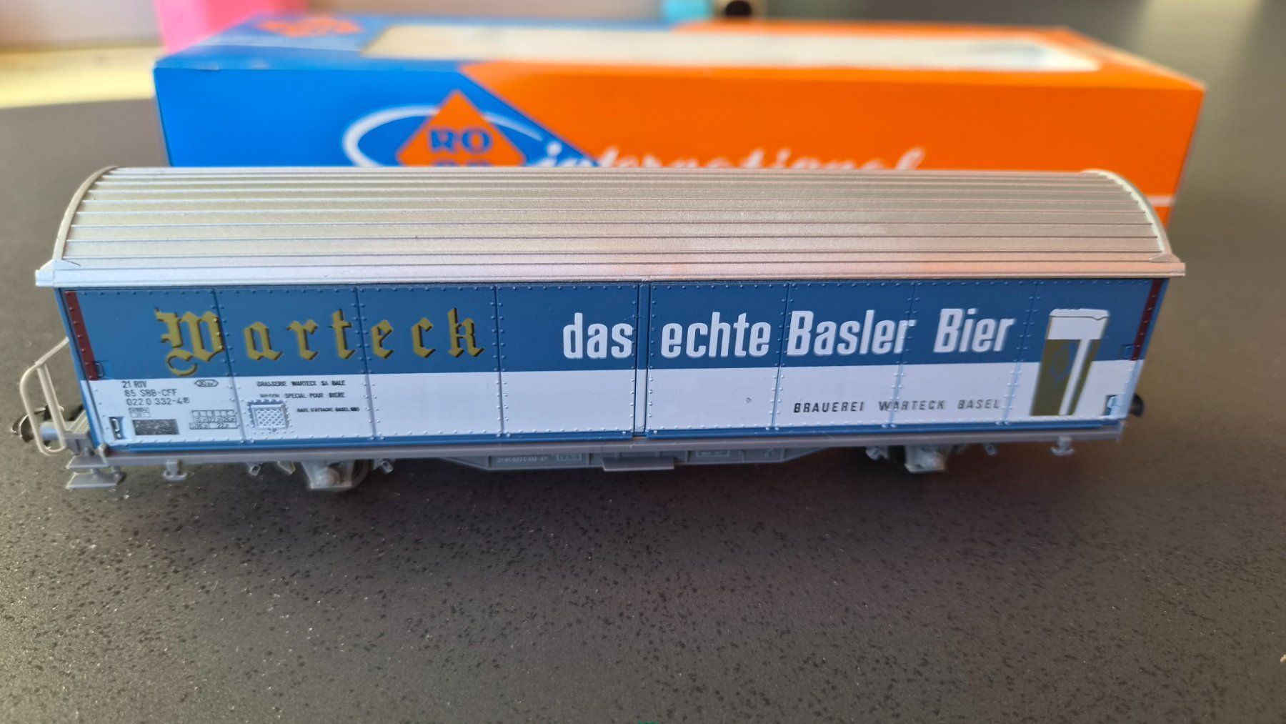 Roco Modellini di ferrovie: Roco 4340F Hbis Warteck H0 DC OVP – Nuovo e nell'imballaggio originale da Huttwil venduto da Tgv03 2