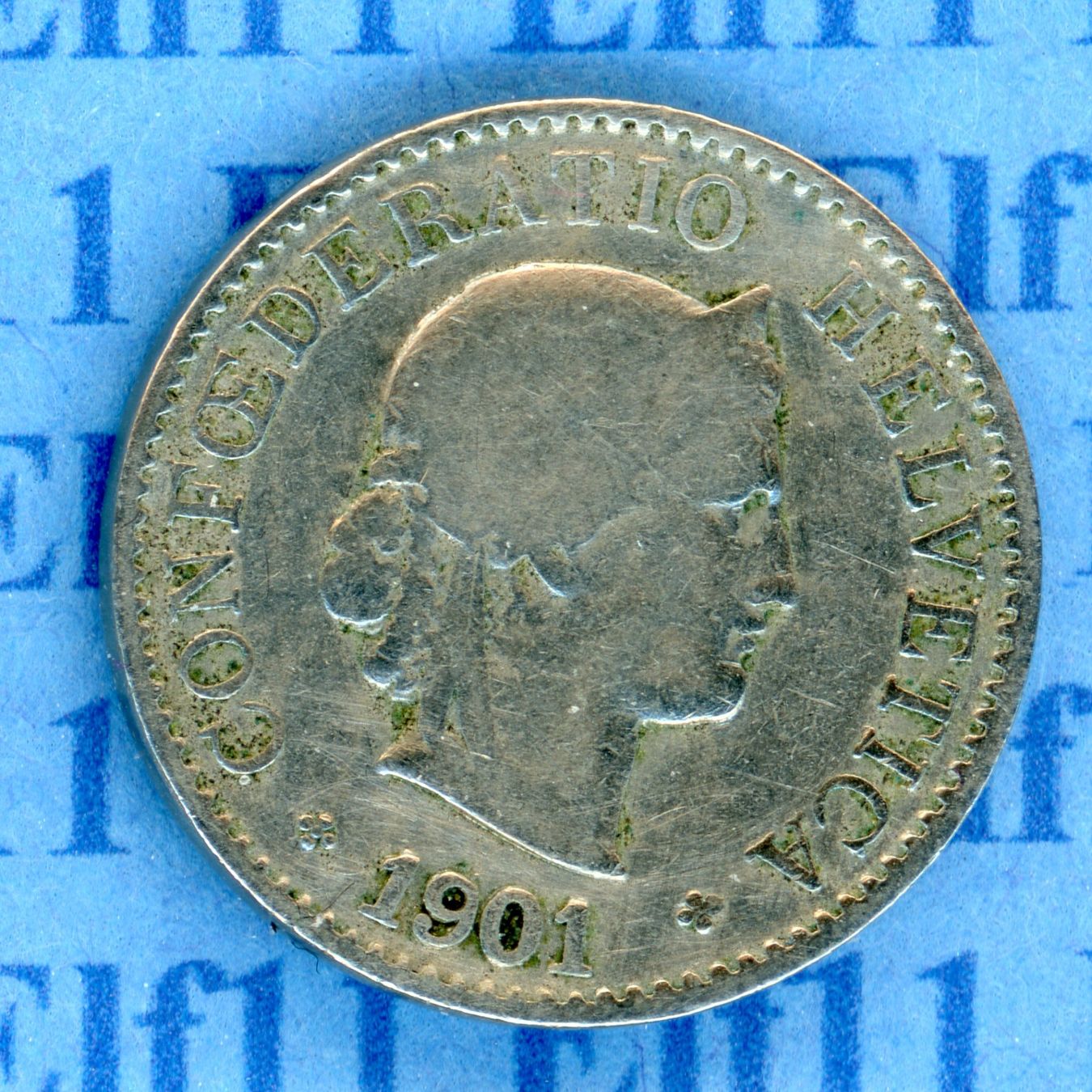 Tutti le monete: CHF___0.05 1901 s 5 Rappen – Usato da Widnau venduto da Elf11