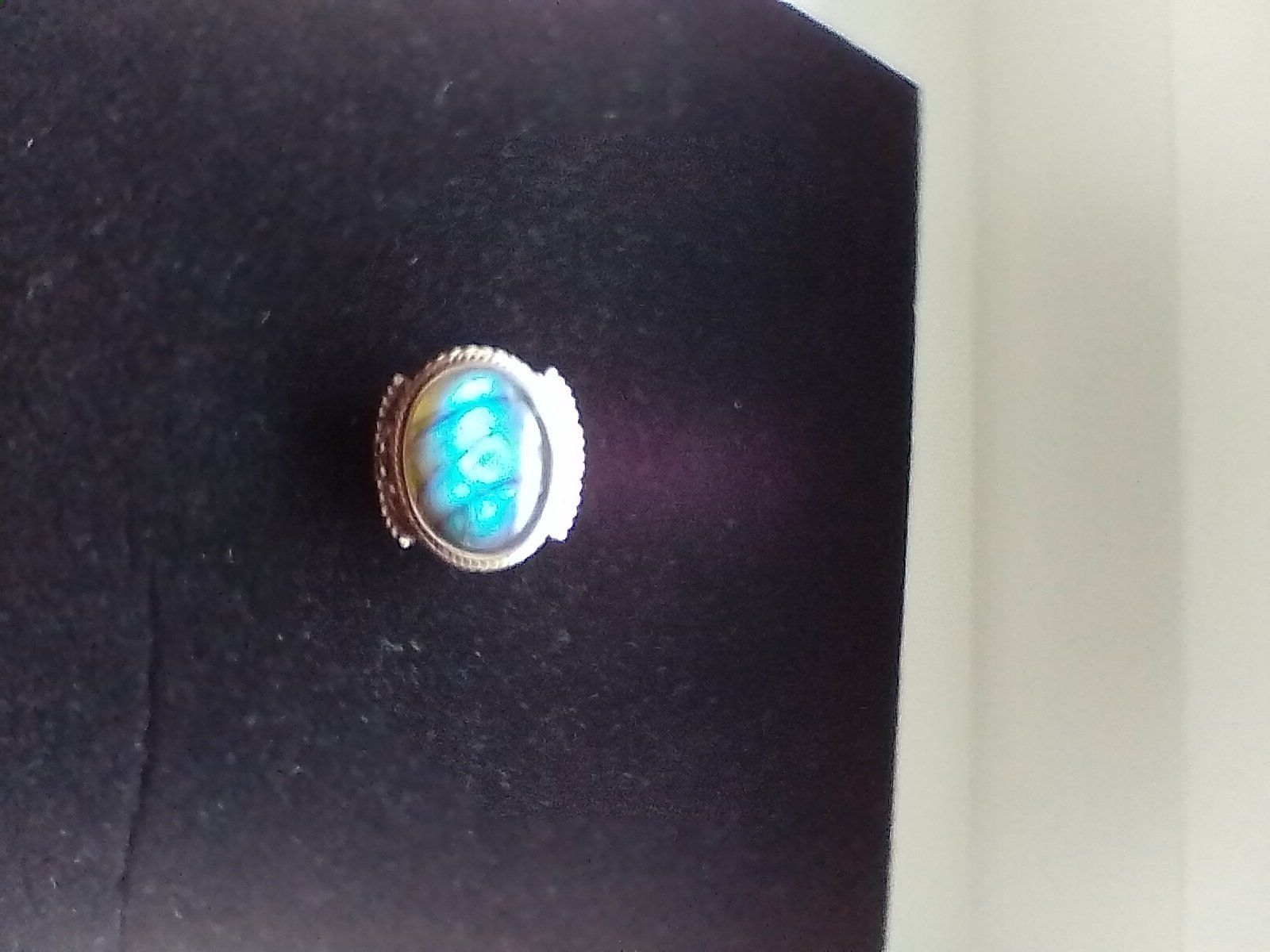 Ringe: Silberring mit blauem Labradorit – Gebraucht aus Steinhausen von Siris01 2