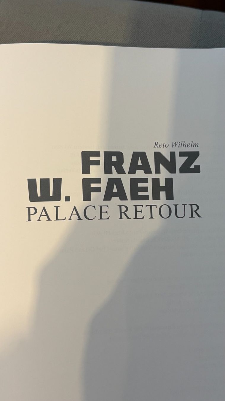 Libri: Franz W Faeh, Palace retour – Nuovo (secondo la descrizione) da Laupen BE venduto da Dakataro 1
